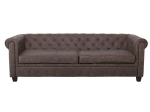 CHESTERFIELD NEWPORT KΑΝΑΠΕΣ 3ΘΕΣΙΟΣ ΣΑΛΟΝΙΟΥ - ΚΑΘΙΣΤΙΚΟΥ, ΥΦΑΣΜΑ ANTIQUE LOOK ΚΑΦΕ