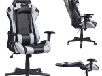 BF8000 GAMING ΠΟΛΥΘΡΟΝΑ ΓΡΑΦΕΙΟΥ, ΑΝΑΚΛΙΣΗ ΠΛΑΤΗΣ ΕΩΣ 90°, PVC ΜΑΥΡΟ - ΓΚΡΙ