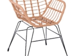 SALSA-S ΠΟΛΥΘΡΟΝΑ ΚΗΠΟΥ, ΜΕΤΑΛΛΟ ΒΑΦΗ ΜΑΥΡΟ, WICKER ΦΥΣΙΚΟ (ΧΩΡΙΣ ΜΑΞΙΛΑΡΙ)