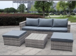 PRIMERA SET ΚΑΘΙΣΤΙΚΟ ΚΗΠΟΥ ALU, WICKER & ΜΑΞΙΛΑΡΙΑ ΓΚΡΙ, ΚΑΝΑΠΕ ΜΕ ΛΕΙΤΟΥΡΓΙΑ ΑΝΑΚΛΗΣΗΣ