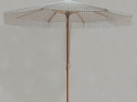 ΟΜΠΡΕΛΑ ΞΥΛΙΝΗ - ΟΞΙΑ Φ300CM, ΠΛΕΚΤΟ ΜΑΚΡΑΜΕ ΜΠΕΖ