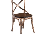 MARLIN WOOD ΚΑΡΕΚΛΑ DARK OAK, ΜΕΤΑΛΛΟ ΒΑΦΗ BLACK GOLD