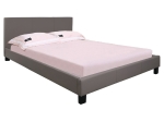 WILTON ΚΡΕΒΑΤΙ ΔΙΠΛΟ ΓΙΑ ΣΤΡΩΜΑ 160X200CM, PU ΑΠΟΧΡΩΣΗ CAPPUCCINO
