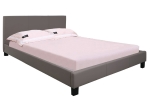 WILTON ΚΡΕΒΑΤΙ ΔΙΠΛΟ, ΓΙΑ ΣΤΡΩΜΑ 150X200CM, PU ΑΠΟΧΡΩΣΗ CAPPUCCINO