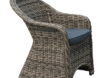 MONTANA ΠΟΛΥΘΡΟΝΑ ΤΡΑΠΕΖΑΡΙΑΣ ΚΗΠΟΥ ALU, WICKER Φ5MM GREY BROWN,ΜΑΞΙΛΑΡΙ ΑΝΘΡΑΚΙ
