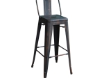 RELIX ΣΚΑΜΠΟ BAR-PRO ΜΕ ΠΛΑΤΗ, ΜΕΤΑΛΛΟ ΒΑΦΗ ANTIQUE BLACK