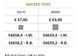 WICKER TOP ΕΠΙΦΑΝΕΙΑ ΤΡΑΠΕΖΙΟΥ ALU/WICKER ICE WHITE/ΓΥΑΛΙ