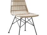 SALSA ΚΑΡΕΚΛΑ ΚΗΠΟΥ ΒΕΡΑΝΤΑΣ ΜΕΤΑΛΛΟ ΒΑΦΗ ΜΑΥΡΟ, WICKER ΦΥΣΙΚΟ