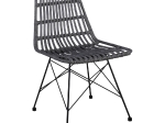 SALSA ΚΑΡΕΚΛΑ ΚΗΠΟΥ ΒΕΡΑΝΤΑΣ ΜΕΤΑΛΛΟ ΒΑΦΗ ΜΑΥΡΟ, WICKER ΓΚΡΙ