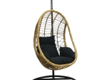SALSA ΚΡΕΜΑΣΤΗ ΠΟΛΥΘΡΟΝΑ, WICKER ΦΥΣΙΚΟ, ΜΕΤΑΛΛΟ ΒΑΦΗ ΜΑΥΡΟ, ΜΑΞΙΛΑΡΙ ΜΑΥΡΟ