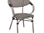 COSTA ΠΟΛΥΘΡΟΝΑ DINING ΑΛΟΥΜΙΝΙΟΥ, ΑΠΟΧΡΩΣΗ ANTIQUE GREY - TEXTILENE ΜΠΕΖ