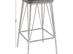 PANTON ΣΚΑΜΠΟ BAR, ΜΕΤΑΛΛΟ ΒΑΦΗ ΜΑΥΡΟ, PU ΑΠΟΧΡΩΣΗ VINTAGE BROWN