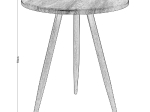 NATURALE STEEL ΤΡΑΠΕΖΙ ΜΕΤΑΛΛΟ ΚΑΡΥΔΙ, ΕΠΙΦΑΝΕΙΑ ΚΑΡΥΔΙ