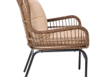 SALSA MAX ΠΟΛΥΘΡΟΝΑ ΜΕΤΑΛΛΟ ΒΑΦΗ ΜΑΥΡΟ, WICKER ΦΥΣΙΚΟ, ΜΑΞΙΛΑΡΙ ΜΠΕΖ