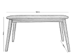 DOM ΤΡΑΠΕΖΙ ΤΡΑΠΕΖΑΡΙΑΣ MDF ΑΠΟΧΡΩΣΗ OAK