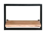 LIZARD FRAME ΡΑΦΙ ΜΕΤΑΛΛΟ ΒΑΦΗ ΜΑΥΡΟ, ΞΥΛΟ ΑΚΑΚΙΑ ΦΥΣΙΚΟ