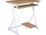 UNIT ΓΡΑΦΕΙΟ Η/Υ ΜΕΤΑΛΛΟ ΒΑΦΗ ΑΣΠΡΟ, MELAMINE ΑΠΟΧΡΩΣΗ SONOMA