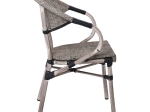 COSTA ΠΟΛΥΘΡΟΝΑ DINING ΑΛΟΥΜΙΝΙΟΥ, ΑΠΟΧΡΩΣΗ ANTIQUE GREY - TEXTILENE ΜΠΕΖ