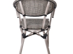 COSTA ΠΟΛΥΘΡΟΝΑ DINING ΑΛΟΥΜΙΝΙΟΥ, ΑΠΟΧΡΩΣΗ ANTIQUE GREY - TEXTILENE ΜΠΕΖ