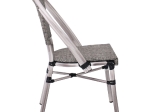 COSTA ΚΑΡΕΚΛΑ DINING ΑΛΟΥΜΙΝΙΟΥ, ΑΠΟΧΡΩΣΗ ANTIQUE GREY -TEXTILENE ΜΠΕΖ