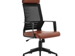 BF2500 ΠΟΛΥΘΡΟΝΑ ΓΡΑΦΕΙΟΥ ΔΙΕΥΘΥΝΤΗ MESH ΜΑΥΡΟ - PU ΚΑΦΕ