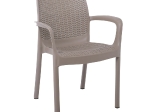 ARMONIA ΠΟΛΥΘΡΟΝΑ PP ΣΤΟΙΒΑΖΟΜΕΝΗ, ΑΠΟΧΡΩΣΗ CAPPUCCINO ( RATTAN LOOK )