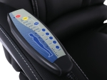 BF8550 MASSAGE RELAX ΠΟΛΥΘΡΟΝΑ ΓΡΑΦΕΙΟΥ ΔΙΕΥΘΥΝΤΗ, ΒΑΣΗ ΧΡΩΜΙΟ ΜΕ ΥΠΟΠΟΔΙΟ, PU  ΜΑΥΡΟ