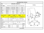 BF2101-SC ΠΟΛΥΘΡΟΝΑ ΓΡΑΦΕΙΟΥ ΧΩΡΙΣ ΑΝΑΚΛΙΣΗ ΑΣΠΡΟ - MESH ΜΠΛΕ