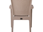 LORA ΠΟΛΥΘΡΟΝΑ ΚΗΠΟΥ ΣΤΟΙΒΑΖΟΜΕΝΗ, PP (RATTAN LOOK) ΑΠΟΧΡΩΣΗ CAPPUCCINO
