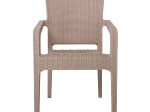 LORA ΠΟΛΥΘΡΟΝΑ ΚΗΠΟΥ ΣΤΟΙΒΑΖΟΜΕΝΗ, PP (RATTAN LOOK) ΑΠΟΧΡΩΣΗ CAPPUCCINO