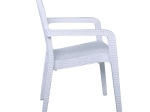 LORA ΠΟΛΥΘΡΟΝΑ ΚΗΠΟΥ ΣΤΟΙΒΑΖΟΜΕΝΗ, PP (RATTAN LOOK) ΑΠΟΧΡΩΣΗ ΑΣΠΡΟ