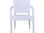 LORA ΠΟΛΥΘΡΟΝΑ ΚΗΠΟΥ ΣΤΟΙΒΑΖΟΜΕΝΗ, PP (RATTAN LOOK) ΑΠΟΧΡΩΣΗ ΑΣΠΡΟ