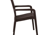LORA ΠΟΛΥΘΡΟΝΑ ΚΗΠΟΥ ΣΤΟΙΒΑΖΟΜΕΝΗ, PP (RATTAN LOOK) ΑΠΟΧΡΩΣΗ ΚΑΦΕ ΣΚΟΥΡΟ