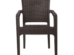 LORA ΠΟΛΥΘΡΟΝΑ ΚΗΠΟΥ ΣΤΟΙΒΑΖΟΜΕΝΗ, PP (RATTAN LOOK) ΑΠΟΧΡΩΣΗ ΚΑΦΕ ΣΚΟΥΡΟ