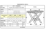 FOLDING ΤΡΑΠΕΖΙ ΒΕΡΑΝΤΑΣ - ΚΗΠΟΥ, ΠΤΥΣΣΟΜΕΝΟ, ΟΞΙΑ, ΒΑΦΗ ΕΜΠΟΤΙΣΜΟΥ ΑΠΟΧΡΩΣΗ ΚΑΡΥΔΙ
