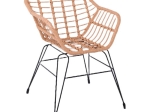 SALSA-S ΠΟΛΥΘΡΟΝΑ ΚΗΠΟΥ, ΜΕΤΑΛΛΟ ΒΑΦΗ ΜΑΥΡΟ, WICKER ΦΥΣΙΚΟ (ΧΩΡΙΣ ΜΑΞΙΛΑΡΙ)