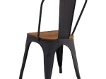 RELIX WOOD ΚΑΡΕΚΛΑ ΜΕΤΑΛΛΟ ΒΑΦΗ ΜΑΥΡΟ EXTRA MATTE, ΚΑΘΙΣΜΑ DARK OAK, ΣΤΟΙΒΑΖΟΜΕΝΗ