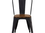 RELIX WOOD ΚΑΡΕΚΛΑ ΜΕΤΑΛΛΟ ΒΑΦΗ ΜΑΥΡΟ EXTRA MATTE, ΚΑΘΙΣΜΑ DARK OAK, ΣΤΟΙΒΑΖΟΜΕΝΗ