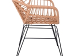 SALSA-S ΠΟΛΥΘΡΟΝΑ ΚΗΠΟΥ, ΜΕΤΑΛΛΟ ΒΑΦΗ ΜΑΥΡΟ, WICKER ΦΥΣΙΚΟ (ΧΩΡΙΣ ΜΑΞΙΛΑΡΙ)