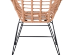 SALSA-S ΠΟΛΥΘΡΟΝΑ ΚΗΠΟΥ, ΜΕΤΑΛΛΟ ΒΑΦΗ ΜΑΥΡΟ, WICKER ΦΥΣΙΚΟ (ΧΩΡΙΣ ΜΑΞΙΛΑΡΙ)