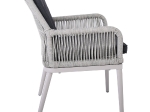 ALLEY ΠΟΛΥΘΡΟΝΑ ΤΡΑΠΕΖΑΡΙΑΣ ΚΗΠΟΥ ALU, ROPE GREY 6MM, ΜΑΞΙΛΑΡΙΑ ΑΝΘΡΑΚΙ