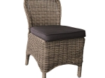 MONTANA ΚΑΡΕΚΛΑ ΤΡΑΠΕΖΑΡΙΑΣ ΚΗΠΟΥ ALU, Φ5MM ROUND WICKER GREY BROWN, ΜΑΞΙΛΑΡΙ ΑΝΘΡΑΚΙ