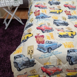 Πάπλωμα Antique Cars Μονό