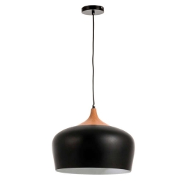 Φωτιστικό Οροφής 4387 35x35cm 1xE27 Black Inlight