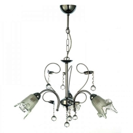Φωτιστικό Οροφής 5300-3 60x25cm 3xΕ14 Chrome Inlight