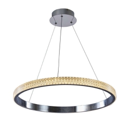 Φωτιστικό Οροφής Led 6033-Β Φ60cm 4500Lm Chrome Inlight