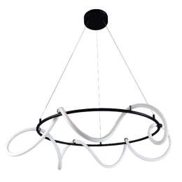 Φωτιστικό Οροφής Led 6016-Β 60cm 4800Lm Black Inlight