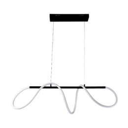 Φωτιστικό Οροφής Led 6018 L110cm 4800Lm Black Inlight