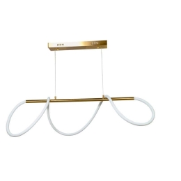 Φωτιστικό Οροφής Led 6019 L110cm 4800Lm Gold Inlight