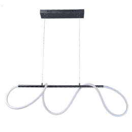 Φωτιστικό Οροφής Led 6019 L110cm 4800Lm Chrome Inlight Μέταλλο